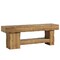 Large Fir Wood Storage Bench with Lower Shoe Rack, Multi Purpose Mudroom Seating Bench with Strong Load Capacity for Home Organization